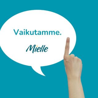 Puhekuplassa lukee teksti: Vaikutamme